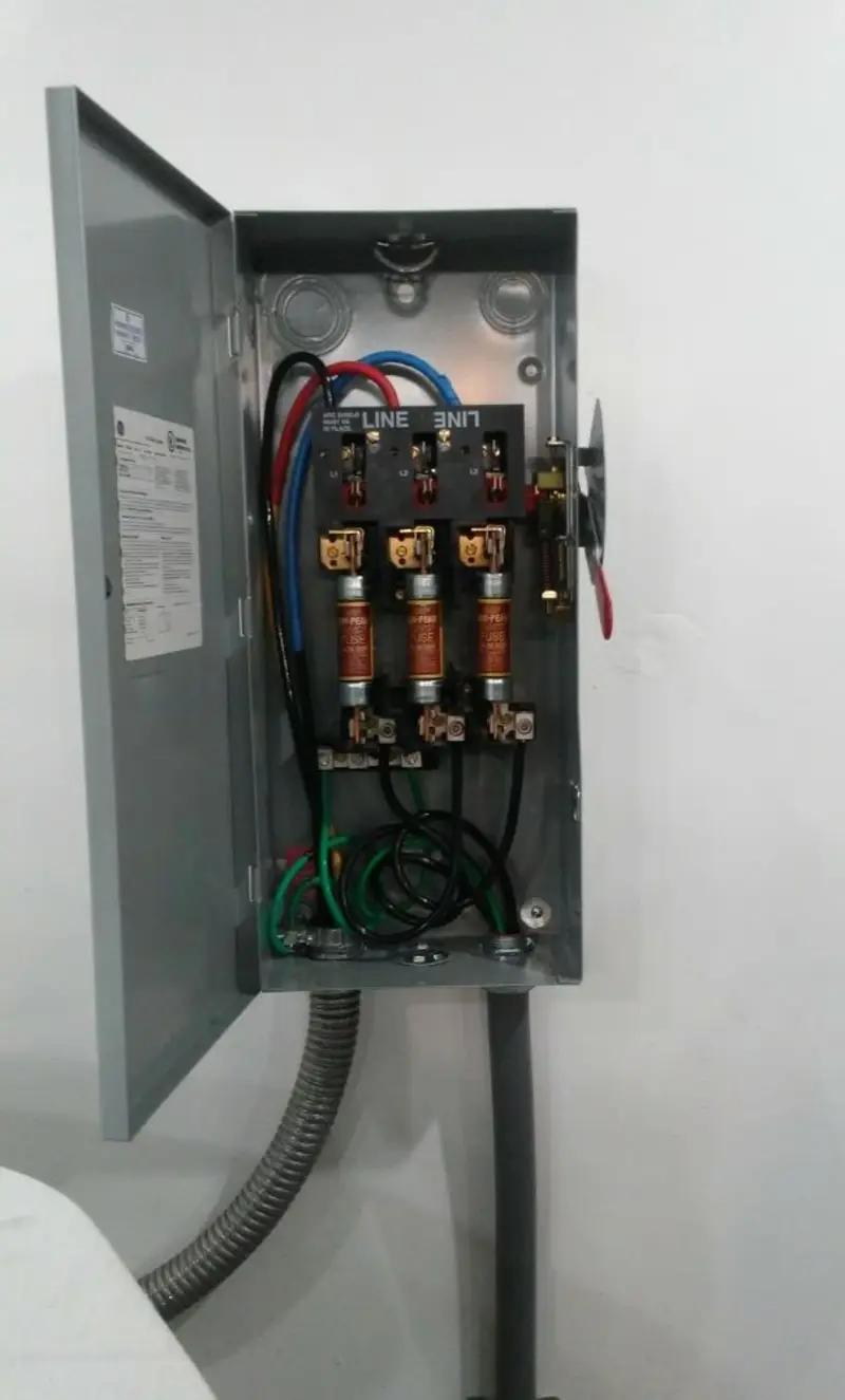 Three-phase disconnect switch installed for Electrical Wiring & Rewiring in Reno