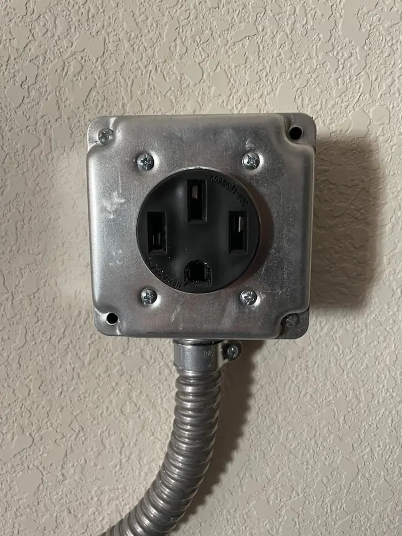 NEMA 14-50 outlet installed for Electrical Panel Upgrade in Reno